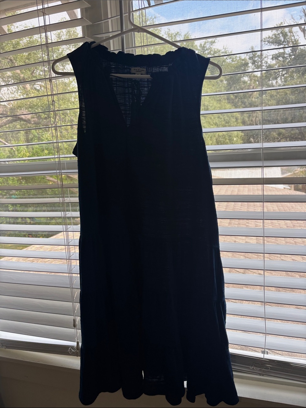 Max Studio Black Sleeveless V-Neck Dress
